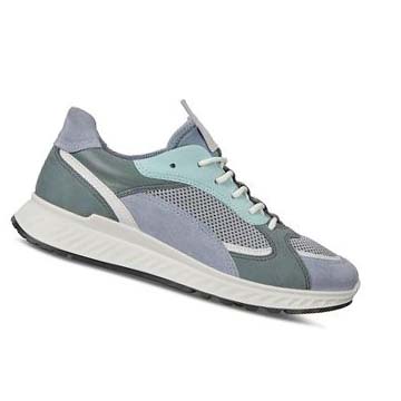 Ecco St.1 Sneakers Dam Blå Vita | SE 255KOR